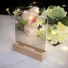 Hordion 6 Pcs Acrylic Sheet Clear Cast Square Panels, 0.08"