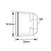 POSH 032879-11-10 Motorcycle Supplies, Middle Weight Bar End Outerwear Only,