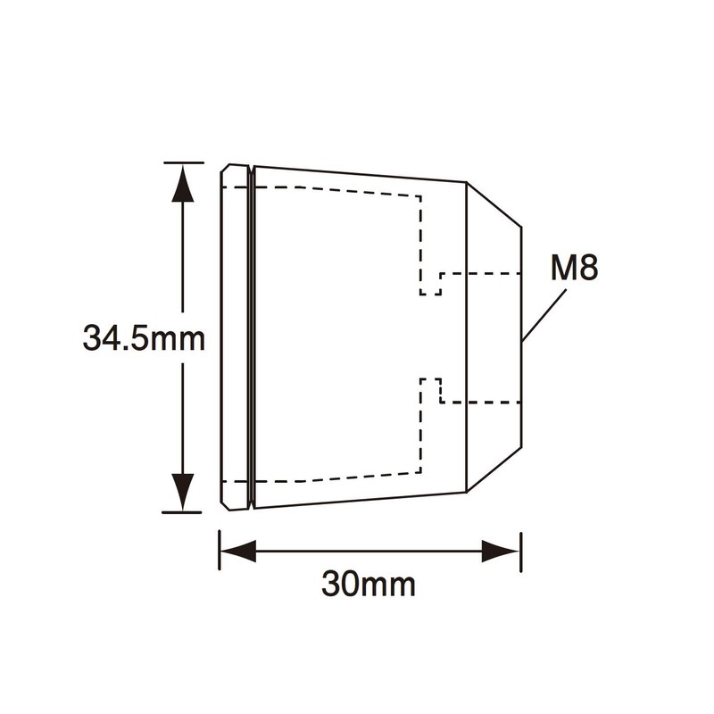 POSH 032879-11-10 Motorcycle Supplies, Middle Weight Bar End Outerwear Only,