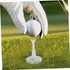 BESPORTBLE 3sets Golf T205 Adjustable Range Tees White Plastic Training
