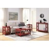 Convenience Concepts Omega Console Table, Cranberry Red