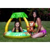 Poolmaster Learn-to-Swim Go Bananas Monkey Inflatable Kiddie Pool With Canopy