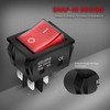 DaierTek 30A 250V KCD2 KCD4 Rocker Switch DPST 4 Pin