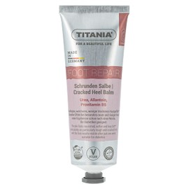 TITANIA Cracked Ointment for Cracked & Dry Feet - First Results After 1 Week, 25% Urea, Allantoin & Provitamin B5 - Regenerating & Nourishing - Natural Cosmetics, Vegan, Microplastic-Free, 75 ml