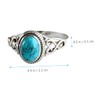 TEHAUX 2pcs Engagement Ring Western Style Jewelry Aesthetic Ring Confirmation