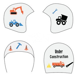 MDBB Under Construction Cranial Baby Helmet Doc Band Decal Stickers