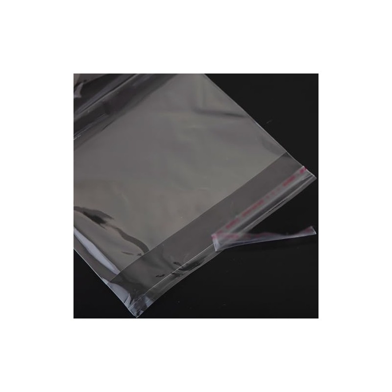 FSSTUD 100 sacchetti di plastica trasparente con foro per appenderlo,