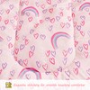 Viviland Rainbow Heart Toddler Comforter Sets, Cute Girls Toddler Bedding