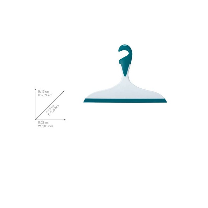 WENKO Loano Bathroom Squeegee Black Shower Squeegee