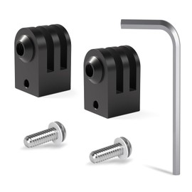 HSU Gopro Tripod Adapter, 2 Pack Aluminum with 1/4 Screw Hole, Tripod Screw for GoPro Hero13/12/11/10/9/8/7/6/5, dji osmo action, AKASO Action Camera Accessories