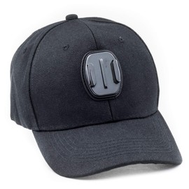 Digicharge Baseball Cap Hat with Action Camera Holder Mount Bracket Compatible for GoPro Max Hero Akaso Dragon Touch Apexcam Crosstour Campark Fitfort Apeman Camkong Victure Kitvision Cam Black