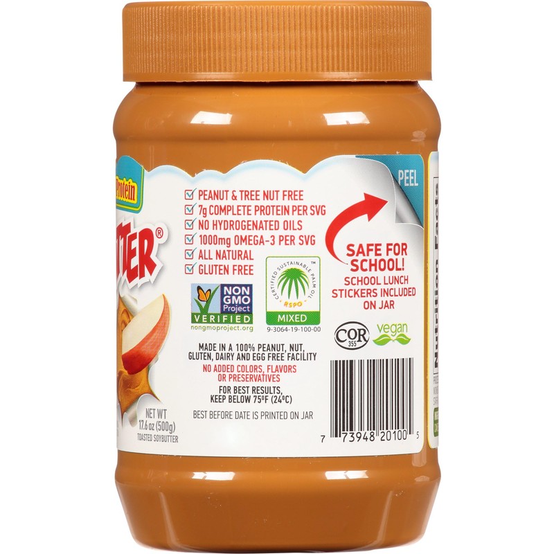 WOWBUTTER Natural Peanut Free Creamy, 1.1 Lb Jar (Pack of