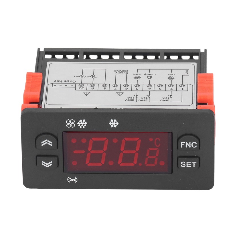 Temperature Controller Fahrenheit Celsius Switchable Digital Display NTC Sensor Thermostat