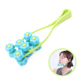 Flower 3-Tier Face Roller Massager for Self-Massage and De-Puffing Face Roller 4ea