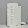 Decorative Books with White Faux Leather,Decorative Book Box for Home