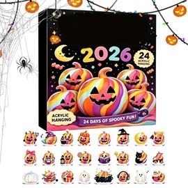 2026 Halloween Countdown Calendar, Reusable Miniature Pumpkin Set, Gift