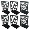 ZACHMEST Bookends, 3 Pair Book Ends for Shelves, Tree Book