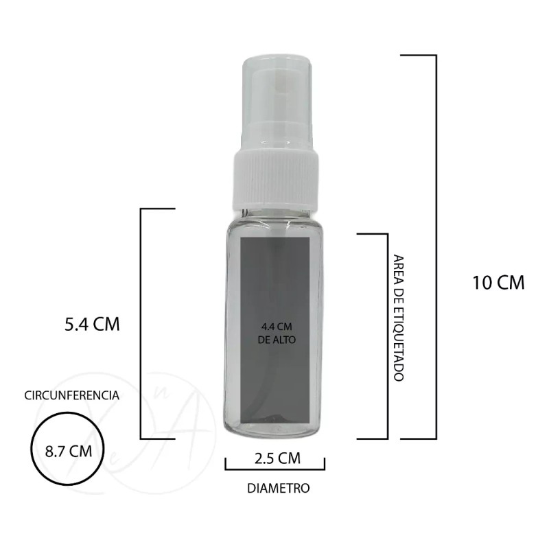 Xena Mini Atomizador Botella Pequeña 20 Ml Envase Plastico X