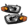 AKKON - Fits 2003 2004 2005 Chevy Cavalier Chrome Headlights