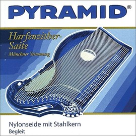 Pyramid Pyramid Zither Nylon Silk Steel Core String, Harp/Air Resonance Zither Fis 22