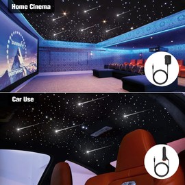 CHINLY Starlight Headliner Kit - Star Lights for Car Ceiling, 500pcs Fiber Optic Lights (0.03in+0.04in+0.06in) 13.1ft