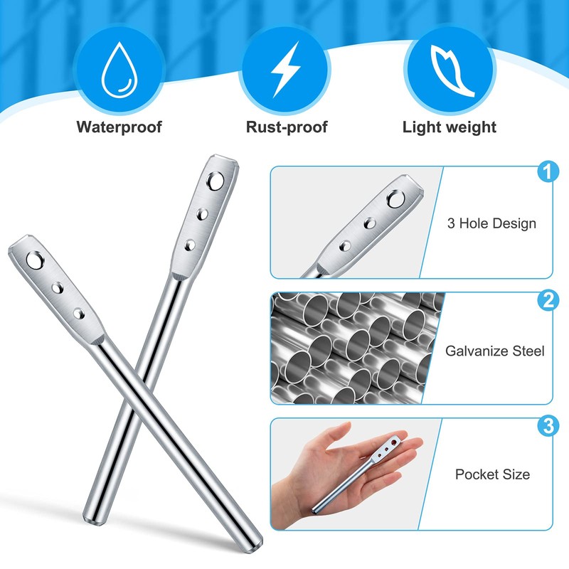 3 Pieces 3 Hole Wire Twister Multi-Functional Bender High-tensile Wire