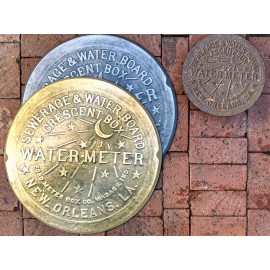 Nolah2o.com New 23” Doormat New Orleans Water Meter Gold Or Silver