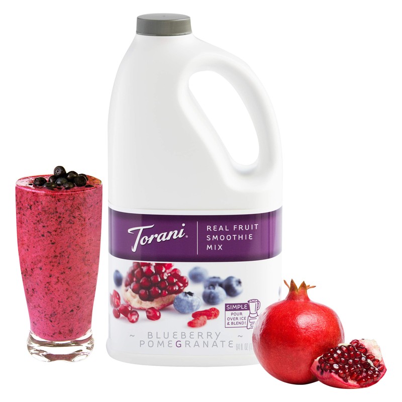 Torani Real Fruit Smoothie Mix, Blueberry Pomegranate, 64 Ounce