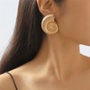 ALRNBY Seashell Earrings for Women Statement Big Gold Silver Conch