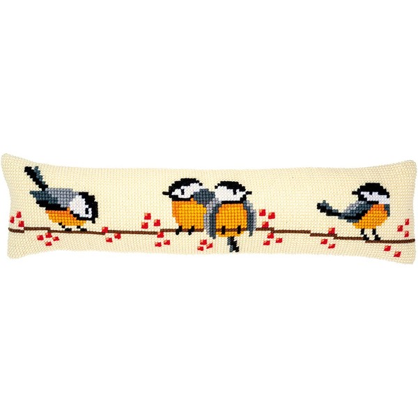 Vervaco PN-0187904 Draught Excluder Cross Stitch Set Pre-Drawn Cotton Tomtits,