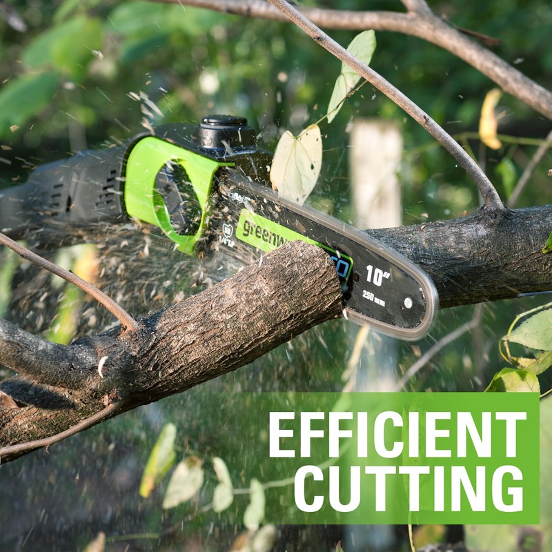 Greenworks 10" Pole Saw Bar and Chain Combo, 1/4" Pitch,