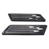 SZYUMO 2pcs Aluminum Motorcycle Saddlebag Latch Cover Decorative Cover For