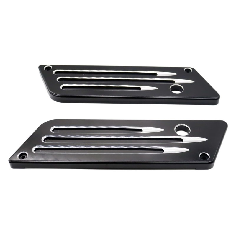 SZYUMO 2pcs Aluminum Motorcycle Saddlebag Latch Cover Decorative Cover For