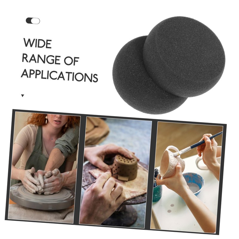 TEHAUX 2pcs Pottery Sponges for Artists Soft Clay Sponges for