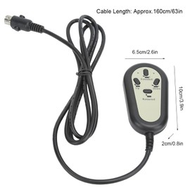 Tissting Electric Sofa Controller, 4 Button, Black, Modern Style, Electric Recliner Controller, Portable, ABS Material, Straight Head