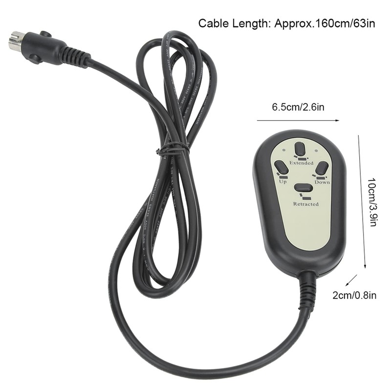 Tissting Electric Sofa Controller, 4 Button, Black, Modern Style, Electric