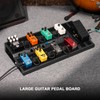 LEKATO Guitar Pedal Board, Pedal Board 22"x11"x2.8", Guitar Effects Pedalboard,