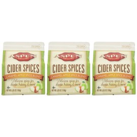 Aspen Mulling Cider Spice 3 Pack - Original Spice Blend - Qty of 3, 5.65 oz. Cartons (Caramel Apple)