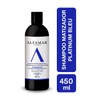 Shampoo Matizador Platinum Bleu Alfamar - Neutraliza Tonos Amarillo, Verde