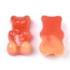 Craftdady 200Pcs Flatback Resin Cartoon Bear Cabochons Colorful Gummy Bear