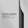 Shozafia 5 Pack Finger Pulls for Cabinets, Streamlined Long Concealed
