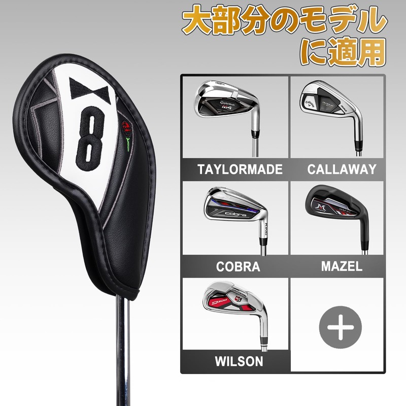 Golf Iron Covers Magnetic Wedge Covers Club Head Covers Set