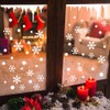 Mirabuy 4 Sheet Snowflake Icicle Window Clings for Winter Christmas