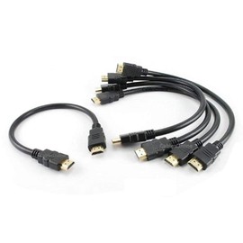 CablesOnline 5-PACK 1-foot Male to Male HDMI w/Ethernet CL2 rated Cable, H4-2801-5