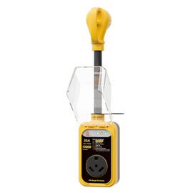 EPLCSE RV Surge Protector 30 Amp, 13000 Joules RV Circuit Analyzer with Waterproof Cover,RV Adapter Plug for Camper Travel Trailers (30AMP-Yellow)