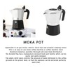 Double Valve Moka Pot Coffee Maker Pot Classic Octagonal Shape