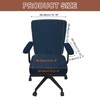 sourcing map Office Chair Covers, Stretchable Rotating Chair Slipcover Desk