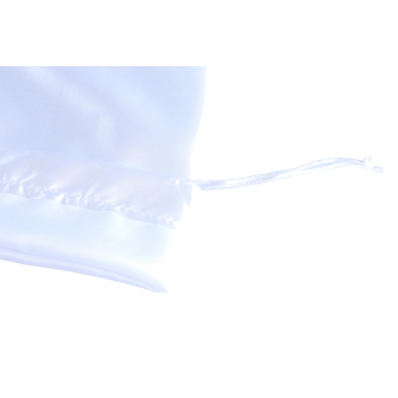 SANSAM Drawstring Satin Silk Dust Bag,4pcs Black 12''x16'' Dust Cover