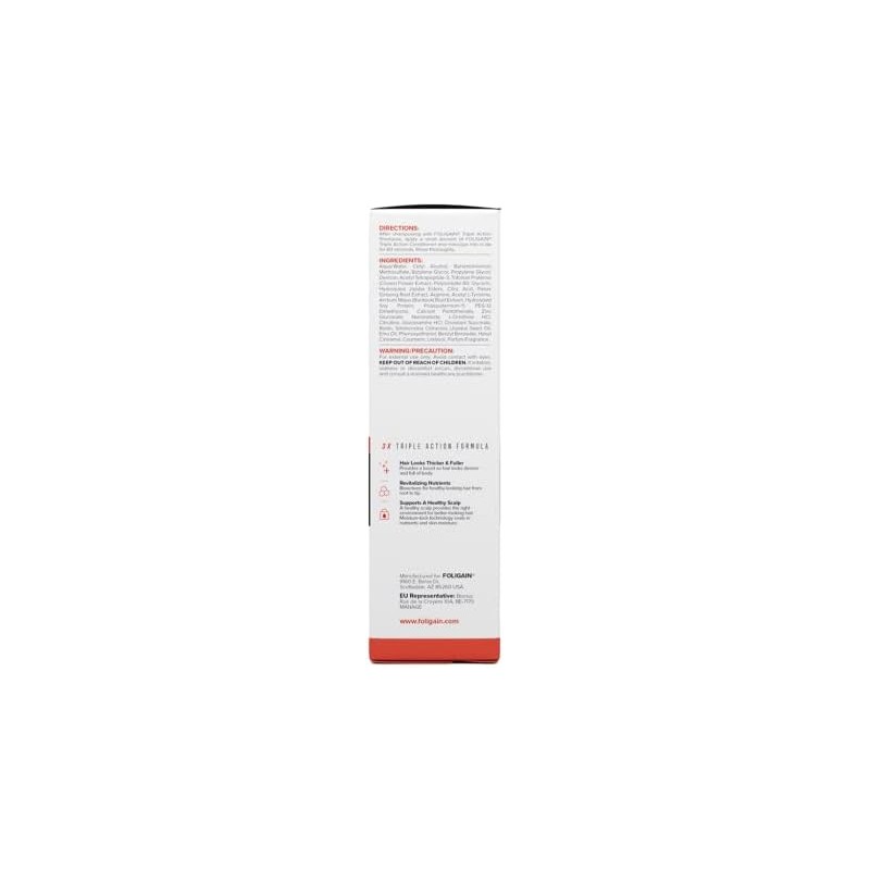 FOLIGAIN Stimulating Conditioner For Thinning Hair For Men with 2%