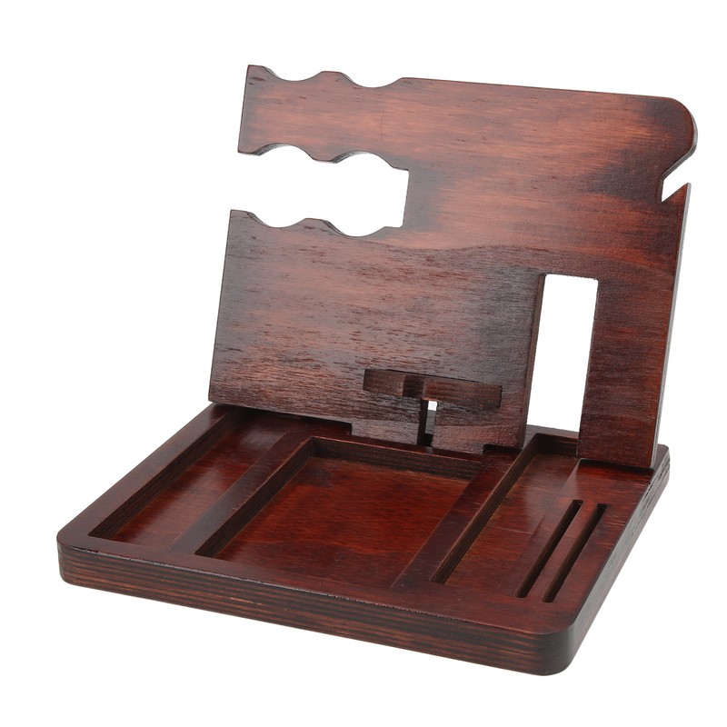 Wood Phone Docking Station Clear Texture Docking Station Organizer with